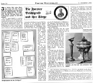 Serie im Forster Wochenblatt über die Brühlgruft