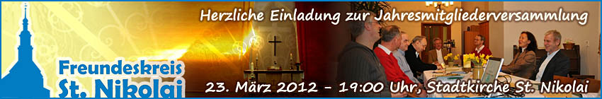 Jahres Mitgliederversammlung 2012