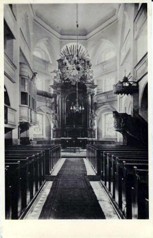 Stadtkirche Forst Innen vor 1945