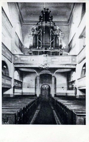 Stadtkirche Forst barocke Orgel vor 1920