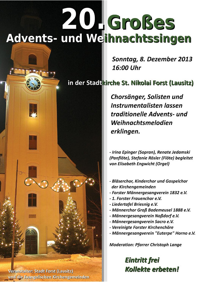 Advents- und Weihnachtssingen 2013