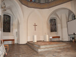 Altarumbau in der Forster Stadtkirche