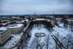 Winterfotos der Forster Stadtkirche