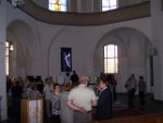 Vernissage der Ausstellung Besuch eines Engels mit Helge Warme