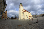 Spielereien mit einem Fischaugenobjektiv - Forster Stadtkirche