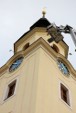 Rettungsübung am Turm von St. Nikolai der Forster Stadtkirche