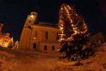 Winterstimmung an der Forster Stadtkirche