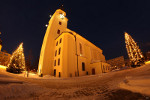 Winterstimmung an der Forster Stadtkirche