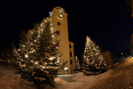 Winterstimmung an der Forster Stadtkirche