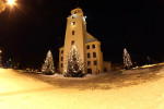 Winterstimmung an der Forster Stadtkirche