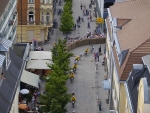 Derny Rennen an der Forster Stadtkirche