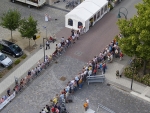 Derny Rennen an der Forster Stadtkirche