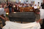 Präsentation des restaurierten Brühl-Sarg in der Forster Stadtkirche