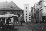 Cottbuser Straße mit Blick zur Stadtkirche vor 1952