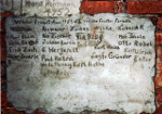 Eine von vielen Handwerkermarken aus dem Dach- und Turmbereich der Forster Stadtkirche