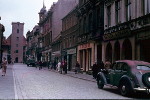 Cottbuser Straße und Nikolaikirche um 1955