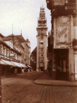 Reparaturarbeiten am Turm von St. Nikolai um 1930