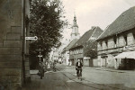 Amtstraße/Ecke Poststraße mit Blick nach St. Nikolai 1936