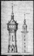Forster Wasserturm und Forster Stadtkirche im Größenverhältniss
